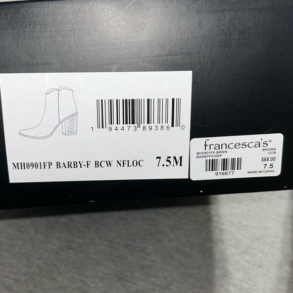 NIB MIA Cowprint Booties size 7.5 - Picture 8 of 8